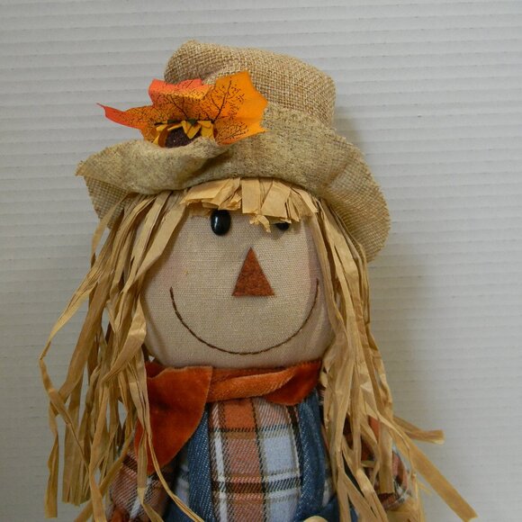 Lot of Fall Decor Pumpkins Coasters Leaf Candleholder Scarecrow Sitter SOME NEW - Picture 2 of 7